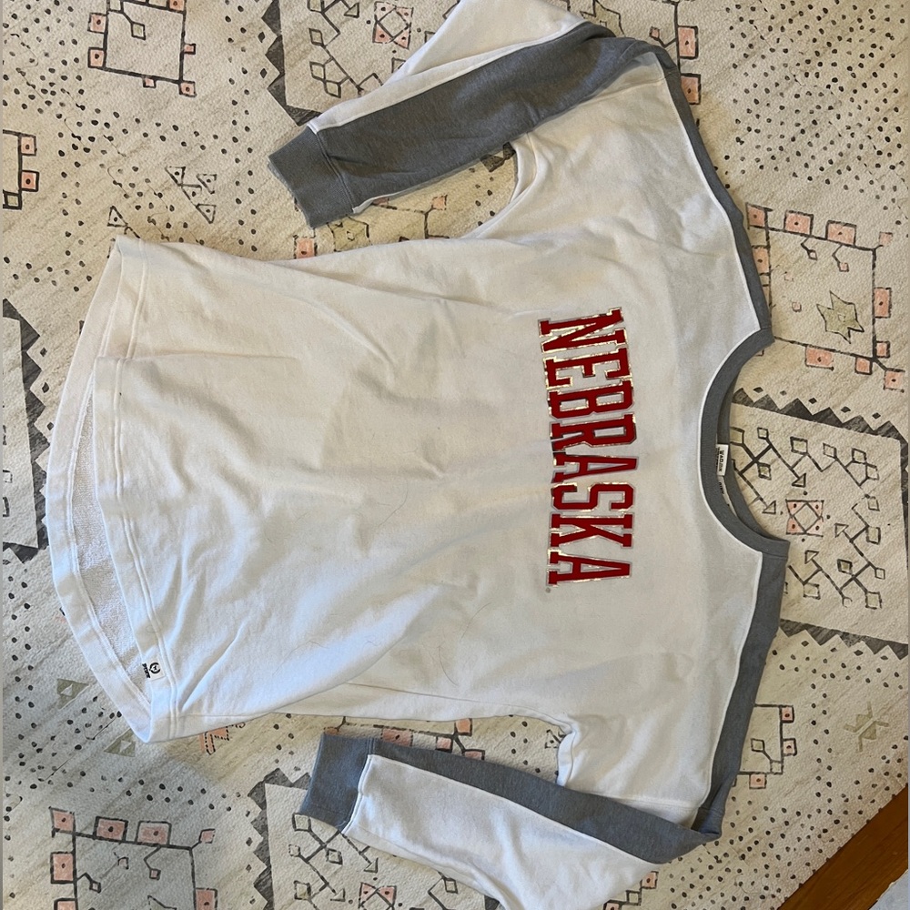 VS/PINK small long sleeve NEBRASKA shirt.